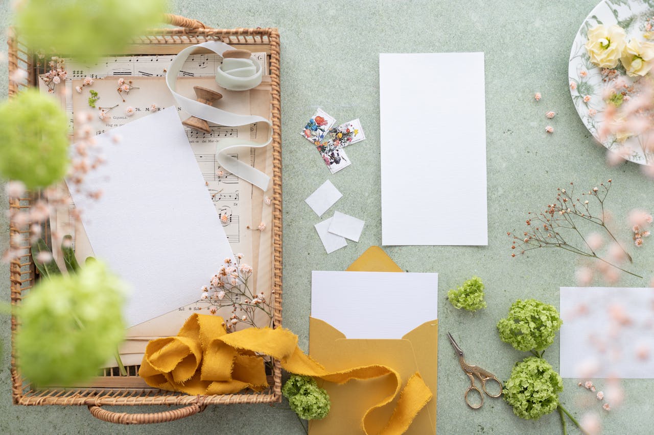 En esta imagen, vemos unas invitaciones de boda